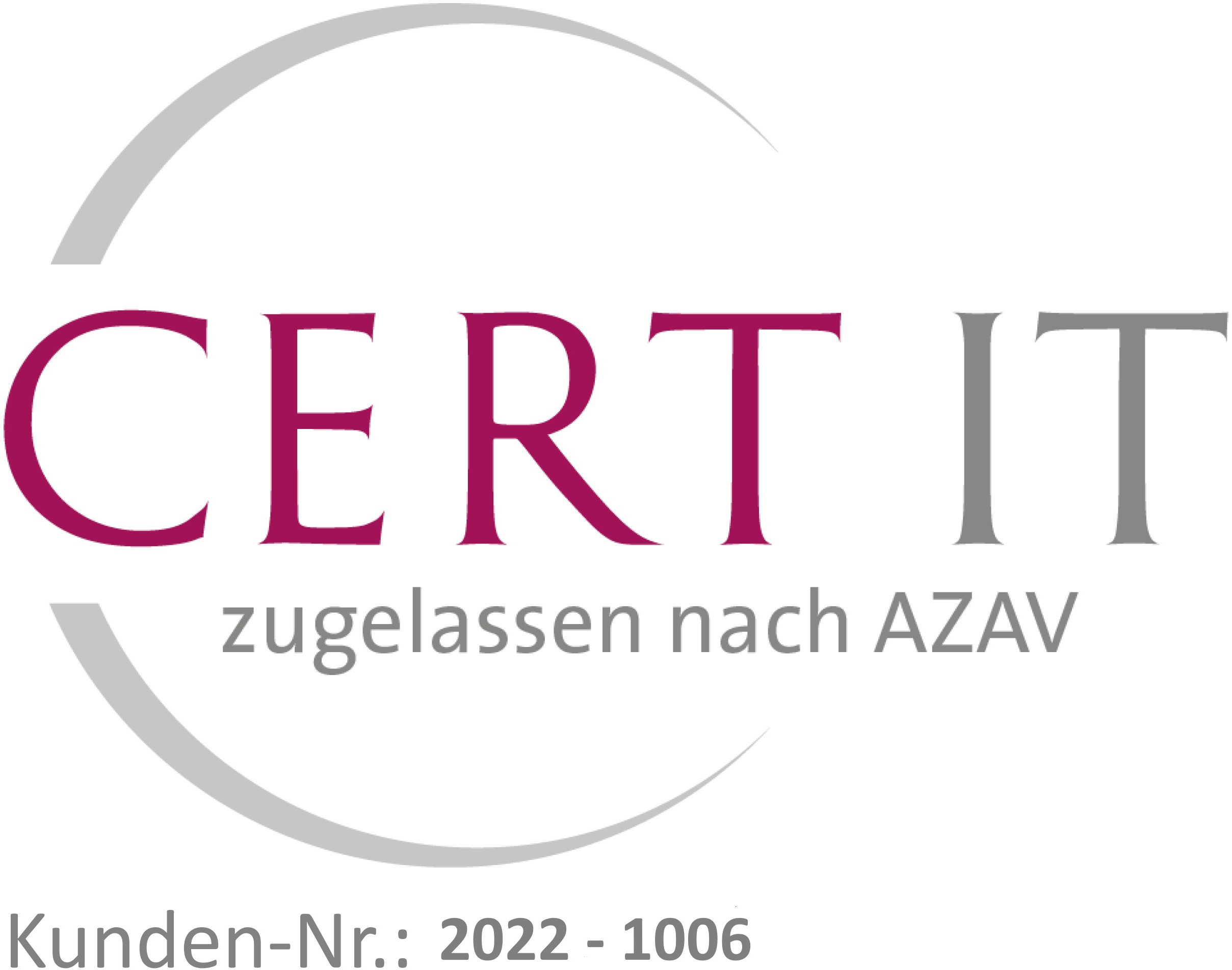 CERT IT zugelassen nach AZAV